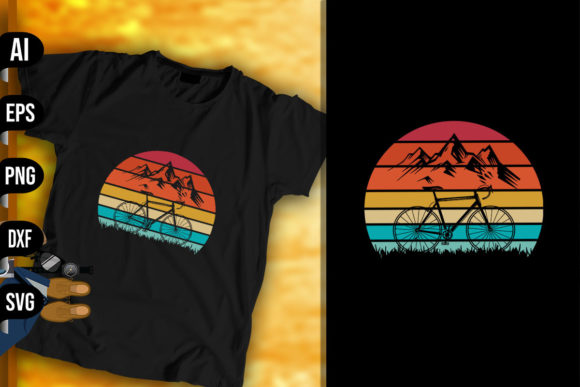 Mountain Biking Vintage Retro
