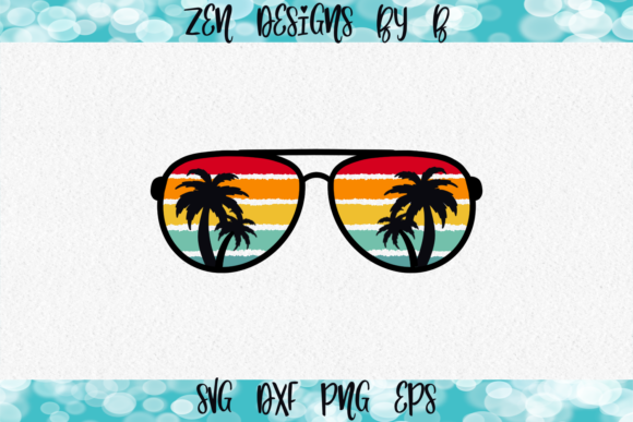 Retro Aviator Sunset