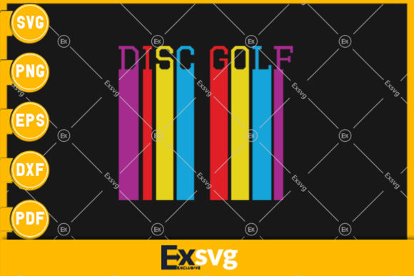 Retro Disc Golf Silhouette Vintage