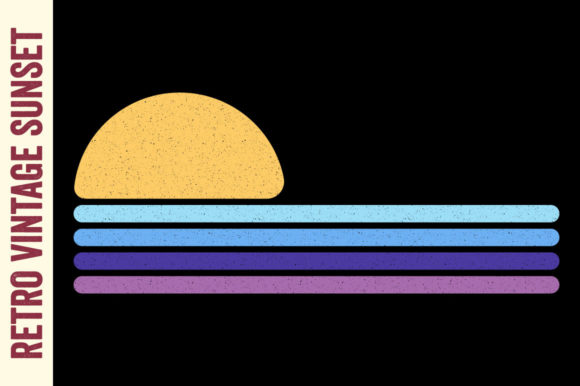 Retro Sunset Summer Wave