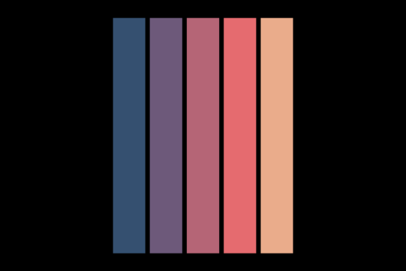 Retro Sunset Vertical Vintage Design 22