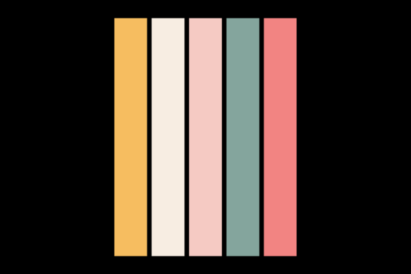 Retro Sunset Vertical Vintage Design 24
