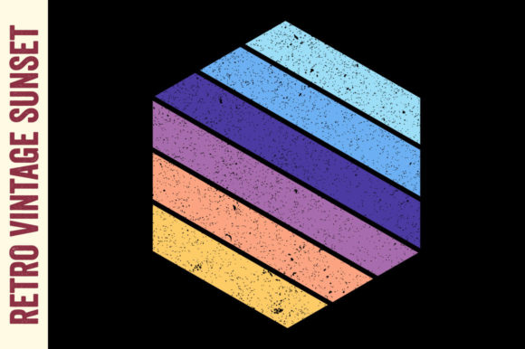 Retro Vintage Sunset Badge Merch Designs