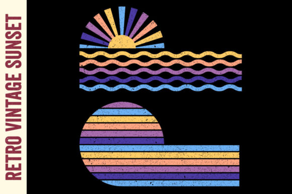 Retro Vintage Sunset Beach Summer 26